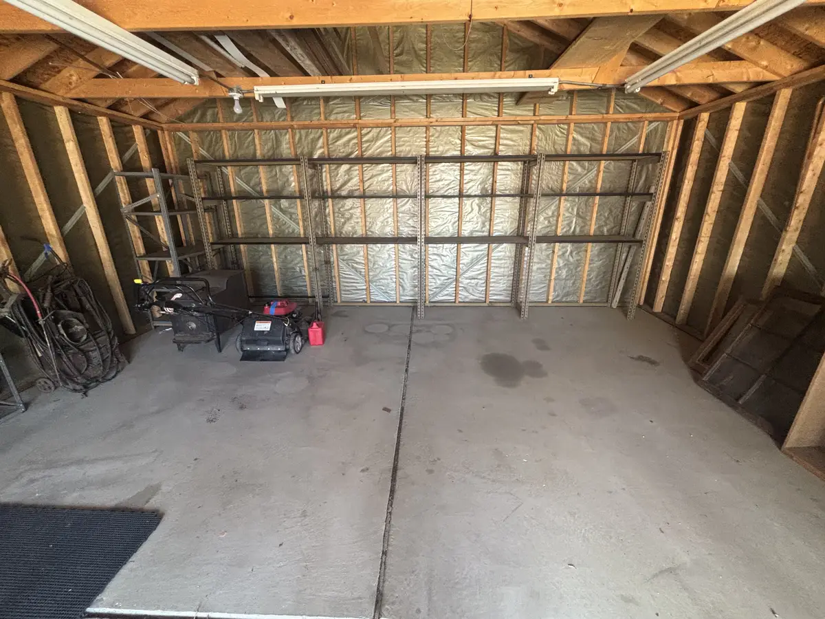 Cleared garage after a distressed property cleanout