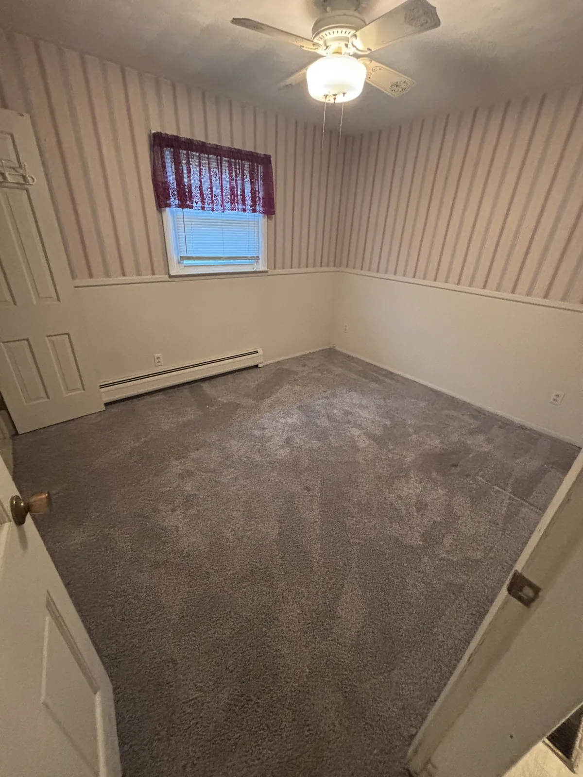 The same room cleared, room by room, after the cleanout